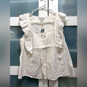 Express ruffle sleeveless blouse